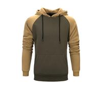 MEIbax Felpa con Cappuccio Uomo Pullover Pelato Color Block Con Cappuccio Manica Lunga Morbida Confortevole Traspirante Anti-Usura per Autunno Inverno Streetwear Sport Casual, Jn, L