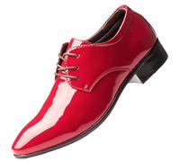 MEIbax Scarpa Uomo Città Derby Scarpa A Punta Vintage Scarpe Da Tempo Libero Lacci Casual Classico Vintage Lusso Discreto con Finitura A Mano