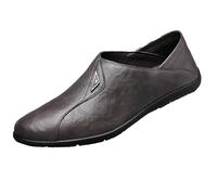 MEIbax Scarpa Uomo Città Derby Scarpa Città Brogues Elegante Scarpe Per Il Tempo Libero Casual Classico Vintage Lusso Discreto per Ufficio Formale, grigio, 43 EU