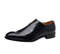 MEIbax Scarpe in pelle da uomo Oxfords Derby Scarpa a punta Città ELEGantes Scarpa in pelle da sposa Dressing classico vintage casual commerciale moda per camminare costume, Le Noir, 39 EU