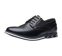 MEIbax Uomo Scarpa in Pelle Artificiale Derby Scarpe Vestite Elegante Scarpe Pelle Dressing Lacci Vintage Classico Casual Urban Commerciale per Camminare Costume