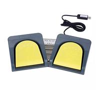 Meichoon Doppio interruttore a pedale di controllo USB a pedale Push to Talk Tasto tastiera PC personalizzato Free Drive per acquisizione di immagini mediche Gioco Attrezzature per computer