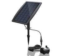 Meichoon Fontana a Energia Solare con Pannello 2,5 W, Kit Pompa per Fontana da Giardino, per Uccelli, Laghetto, Decorazione per Acquario da Patio MY04