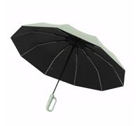 Meichoon Ombrello da viaggio portatile di grandi dimensioni per 2-3 persone pieghevole intelligente design con gancio girevole Nanotech impermeabile antivento leggero elegante durevole alla moda per