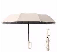 Meichoon Ombrello da viaggio portatile di grandi dimensioni per 2-3 persone pieghevole intelligente design con gancio girevole Nanotech impermeabile antivento leggero elegante durevole alla moda per