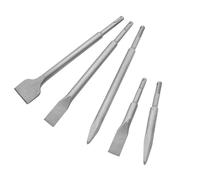 Meichoon Set di 5 scalpelli a punta, scalpelli piatti larghi e piatti, utensili per la casa per la rimozione di piastrelle, malta, pietra, cemento, mattoni, DC603 C