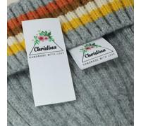 MEIEG 20-100 Pezzi Etichette Personalizzate In Tessuto Di Cotone, Etichette Da Cucire Fatte A Mano Per Artigianato, Abbigliamento E Accessori, Tags Regalo Fai Da Te(Style D)