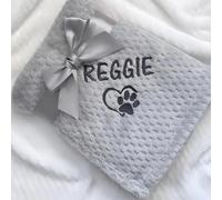 MEIEG Coperta Personalizzata Con Nome Ricamato Per Animali Domestici, Coperta In Pile Personalizzata Per Cani E Gatti, Coperta Da Letto Per Animali Domestici Di Piccola/media Taglia(120 * 200cm)
