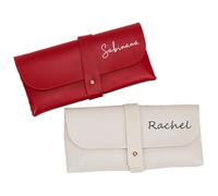 MEIEG Custodia Personalizzata In Pelle Per Occhiali, Custodia Personalizzata Per Occhiali Da Sole Con Nome, Portaocchiali Alla Moda, Regali Per Damigelle D'onore