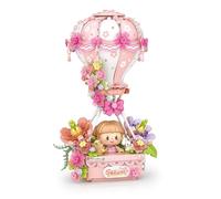 MEIEST Set di mattoncini da costruzione, fantasia viaggio da sogno collezione BAU mattoni, decorazione per la casa (fiori di ciliegio)