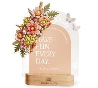 MEIEST Set di mattoncini per messaggistica, in acrilico, per tablet memo creativo, fai da te con penne, decorazione per la casa (rosa)