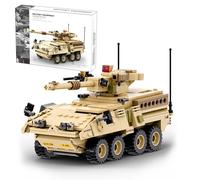 MEIEST Set di mattoni per veicoli militari, modello corazzato, set molto dettagliato per appassionati militari, ragazzi e adulti (M1128 Mobile Gun System)