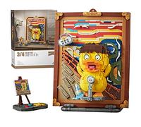 MEIEST Set di mini mattoncini da costruzione 3D di fama mondiale per pittura ad olio, simulazione di particelle di pittura stereoscopica, giocattolo per la casa (L'anatra dell'urlo)