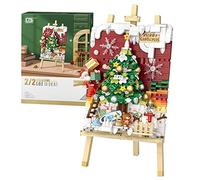 MEIEST Set di mini mattoncini da costruzione 3D di fama mondiale per pittura ad olio, simulazione di particelle di pittura stereoscopica, giocattolo per la casa (Albero di Natale)