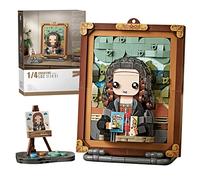 MEIEST Set di mini mattoncini da costruzione 3D di fama mondiale per pittura ad olio, simulazione di particelle di pittura stereoscopica, giocattolo per la casa,14+ (Mona Lisa)