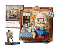 MEIEST Set di mini mattoncini da costruzione 3D di fama mondiale per pittura ad olio, simulazione di particelle di pittura stereoscopica, giocattolo per la casa (La Lattiera)