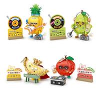 MEIEST Set di mini mattoncini da costruzione, per la casa, stile hip hop (4 in 1)