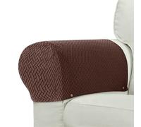 MEIFULLE Set di copridivano e Poltrona in Jacquard 2 Pezzi, copribraccioli Elastici in Spandex antisporco per la Protezione e la Decorazione del Divano del Soggiorno di casa