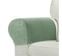 MEIFULLE Set di copridivano e Poltrona in Jacquard 2 Pezzi, copribraccioli Elastici in Spandex antisporco per la Protezione e la Decorazione del Divano del Soggiorno di casa