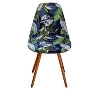 Meigeh Coprisedie da pranzo scandinave Fodera per sedia scandinava per sala da pranzo a forma curva 6 pezzi