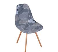 Meigeh Coprisedie Scandinavo 4/6 pezzi Coprisedie Sala da pranzo elasticizzato Fodere per Sala da Pranzo Cucina Coprisedia con Schienale Stampata