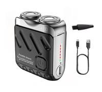 Meigline Mini Shaver - Electric Waterproof Shaver for Men with USB Charging, LED Power Display, Precision Trimming & Travel-Friendly Design (Black)