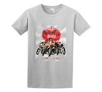 meiguixing Short T-Shirt Pussycat Dolls Top of The World Gray S