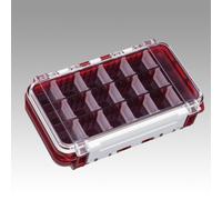 MEIHO Custodia impermeabile WG-1 Tackle Case rosso trasparente