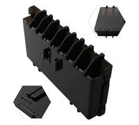 MEIHO - Scatola per esche da pesca con sistema di inserimento verticale, contenitore per esche in plastica, drenabile, (S)