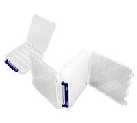 Meiho Versus Reversible 160 Two Sided Plastic Lure Case Clear Scatole da pesca