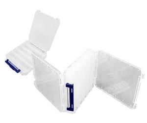 Meiho Versus Reversible 160 Two Sided Plastic Lure Case Clear Scatole da pesca