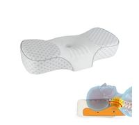 MEIION Cuscino ergonomico in lattice naturale, per dormire sul fianco, 36 x 63 cm