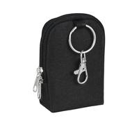 Meiiy Porta bastoncini per rossetto, porta balsamo per labbra, grande, con gancio, per riempire la calza della Befana, piccolo regalo per donne (nero)