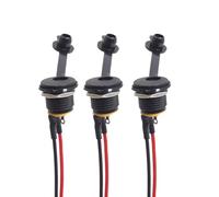 Meijeegu 3 piedini impermeabili per dado Socket Power DC, ad iniezione, ad alta corrente, adatto per dispositivi da 12 V come base per caricabatterie giocattolo (5,5 x 2,1 mm, 12 V)