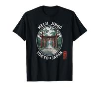 Meiji Jingu Santuario Tokyo Giappone Anime Otaku Kanji Souvenir Maglietta