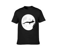 MeiJian Falkor Flying To The Moon The Neverending Story X Et Scene T-Shirt Black M