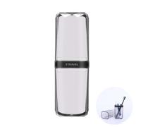 MEIJMJIA - Portaspazzolino da viaggio trasparente, contenitore per dentifricio, portatile, antipolvere, antibatterico, per casa, campeggio, scuola (grigio trasparente)