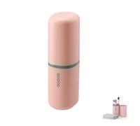 MEIJMJIA - Set di bicchieri d'acqua da viaggio, custodia per spazzolino da denti, porta spazzolini da denti e dentifricio, adatto per campeggio, viaggi, viaggi d'affari (Rosa)