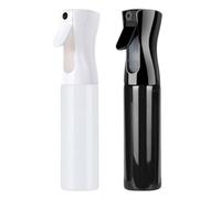 Meijunter 2 Pezzi 300ml Bottiglia Spray per Capelli Ricaricabile Nebulizzatore in Plastica Continuo Acqua e Olio Ultrafine per Parrucchieri Cura Della Pelle Piante Animali
