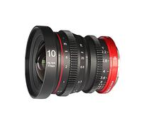 Meike 10 mm T2.2 grande apertura a fuoco manuale bassa distorsione APS-C S35 formato 6K Mini Prime Cine obiettivo compatibile con fotocamere Canon RF Mount C70 e Red Komodo