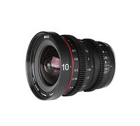 Meike 10mm T2.2 Grande apertura a messa a fuoco manuale Low Distortion Prime Cine Obiettivo per Micro Four Thirds Mount Compatibile con fotocamere Olympus Panasonic Lumix e BMPCC 4K Zcam E2 GH5 GH6