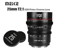 Meike 25mm T2.1 Cinema Lens for Canon EF/PL mount BMPCC6K Pro Z CAM RED Komodo