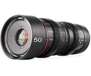 Meike 50 mm T2.2 Cinema Lens MFT, messa a fuoco manuale, alloggiamento interamente in metallo, per incidere materiale pellicola ad alta risoluzione