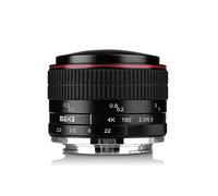 Meike MK - Obiettivo a occhio di pesce f/2.0 da 6,5 mm per fotocamere Panasonic Micro 4/3 Nero