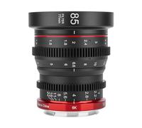 Meike 85 mm T2.2 Manual Focus Grandangolare Mini Obiettivo Cinema APS-C Mini Prime Cine Obiettivo per Canon RF-Mount EOS R RP R7 R10 C70 Komodo Fotocamere