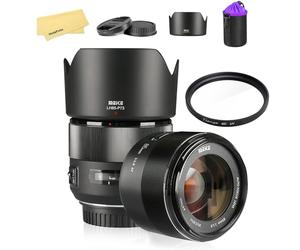 Meike 85Mm F1.8 Focus Auto Focus Medio Stm (Motore A Passo Di Passo) Lens Ritratto Full Frame Compatibile Con Sony E-E-Mount Mirrorless Telecamere A7 A7R A74 A7R4 A7C A7Iii A7Rii A7Riii A7Siii