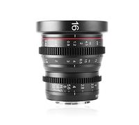 Meike - Grandangolare, obiettivo Prime Cinema fisso, messa a fuoco manuale, 16 mm, T2.2, per videocamere/fotocamere tascabili BMPCC M43 Micro con attacco MFT 4/3
