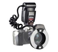 Meike MK-14EXT iTTL TTL LED Macro Anello Flash Light per NIK0N D4 D800 D5200 D7100 Fotocamera DSLR con supporto per slitta a caldo