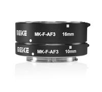 MEIKE MK-F-AF3 - Tubo di prolunga macro con messa a fuoco automatica per fotocamere Fujifilm Mirrorless (10 mm, 16 mm o combinazione) - Compatibile con X-T1, X-T2, X-Pro1, X-Pro2, X-M1, X-T10, X-A1,