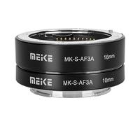 Meike MK-S-AF3A Anello adattatore per tubo di prolunga macro con messa a fuoco automatica in metallo (10 mm+16 mm) per Sony Mirrorless E-Mount A5000 A5100 A6000 A6300 A6500 A6400 A6600 A6100 A6600 A9